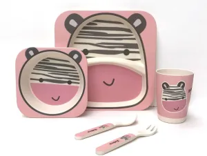 Dishwasher-Safe Eco Conscious Bamboo Weaning Set | Infant Feeding Set | Animal Designs