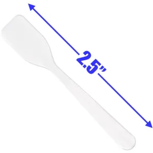 Disposable Oar Spatulas - White - 2.5" / 50 per Bag X 100 Bags = 5,000 Spatulas