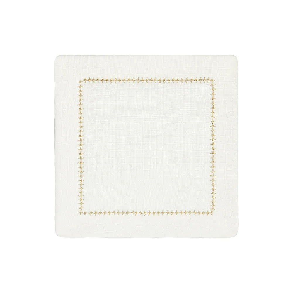 Dolce Metallic Cocktail Napkins, S/4