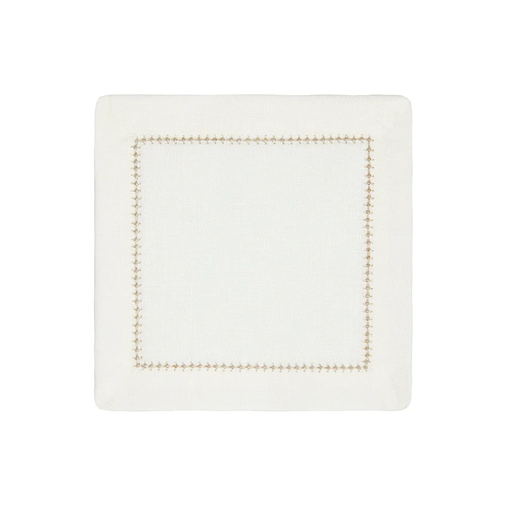 Dolce Metallic Cocktail Napkins, S/4