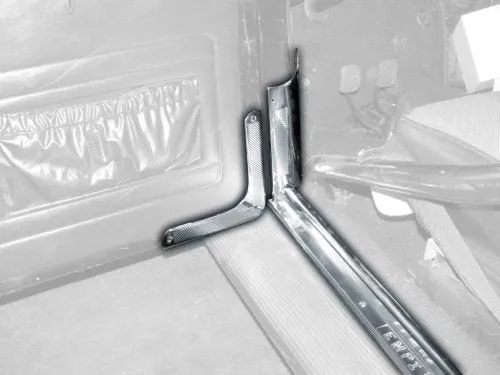 DOOR CORNER TRIM SET, STAINLESS STEEL, BEETLE