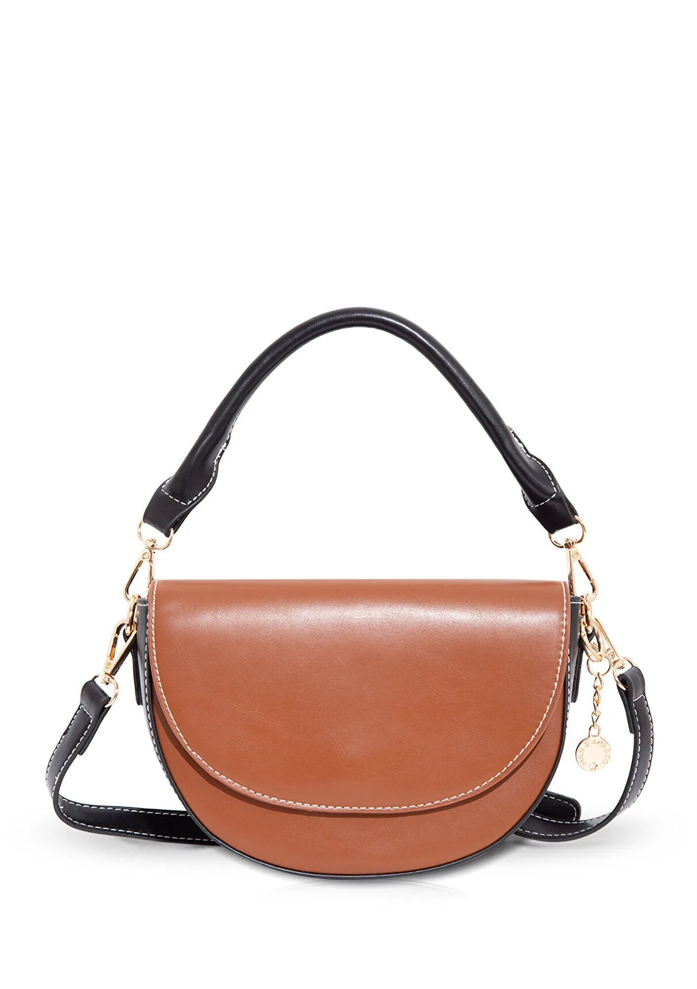 Double Faced Brown Black Bag
