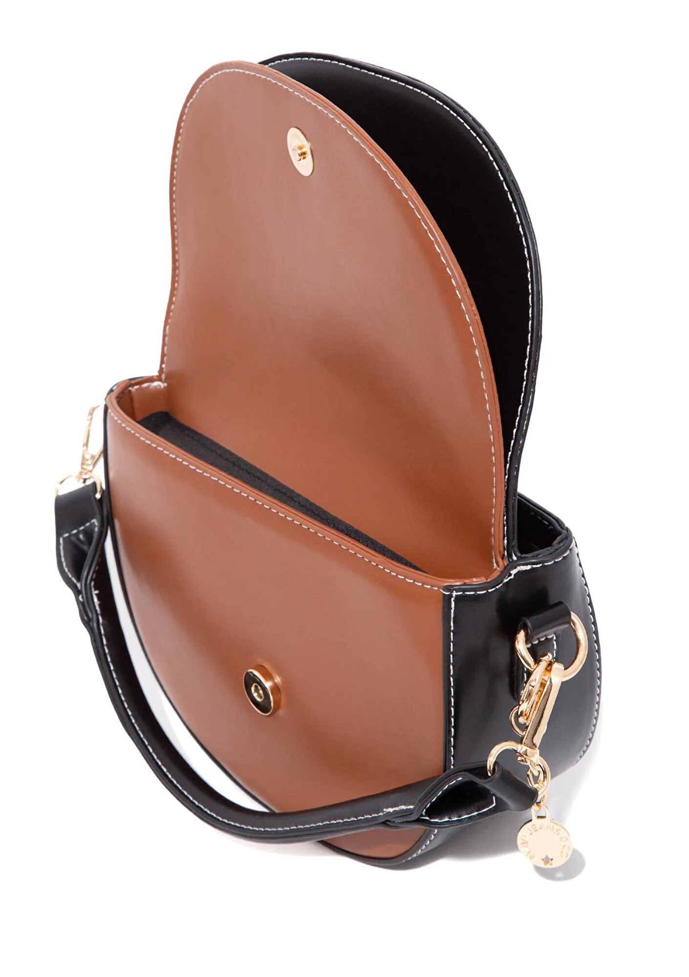Double Faced Brown Black Bag