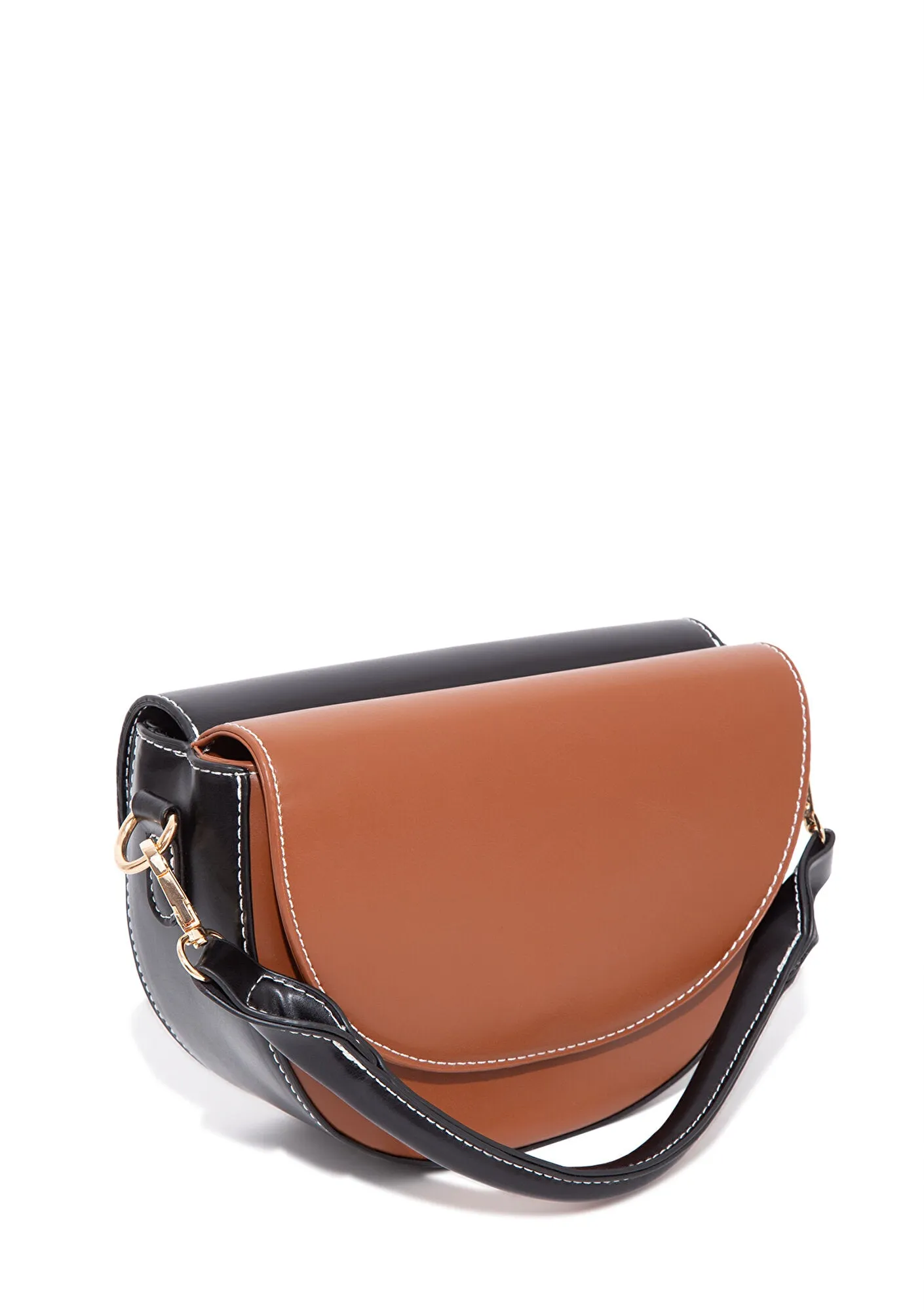Double Faced Brown Black Bag