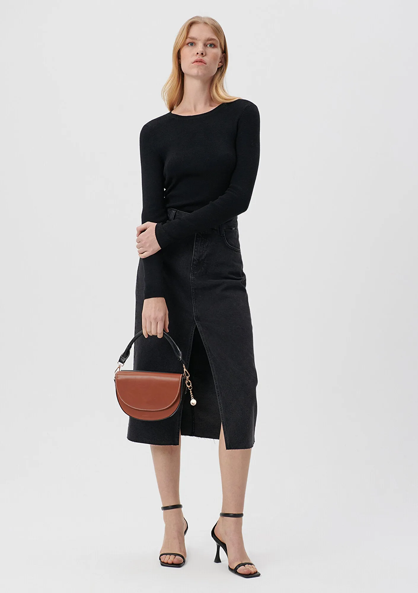Double Faced Brown Black Bag