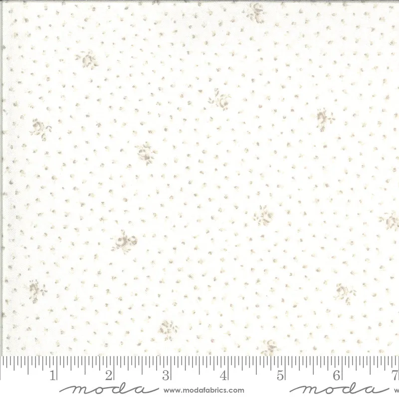 Dover Little Floral Linen White
