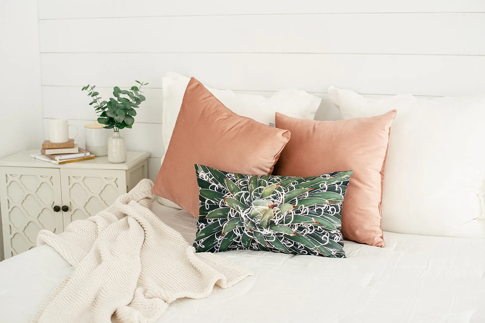 Durango Agave Lumbar Linen Pillow, College Student Gift, Mother's Day Gift, Christmas Gift
