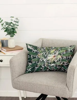 Durango Agave Lumbar Linen Pillow, College Student Gift, Mother's Day Gift, Christmas Gift