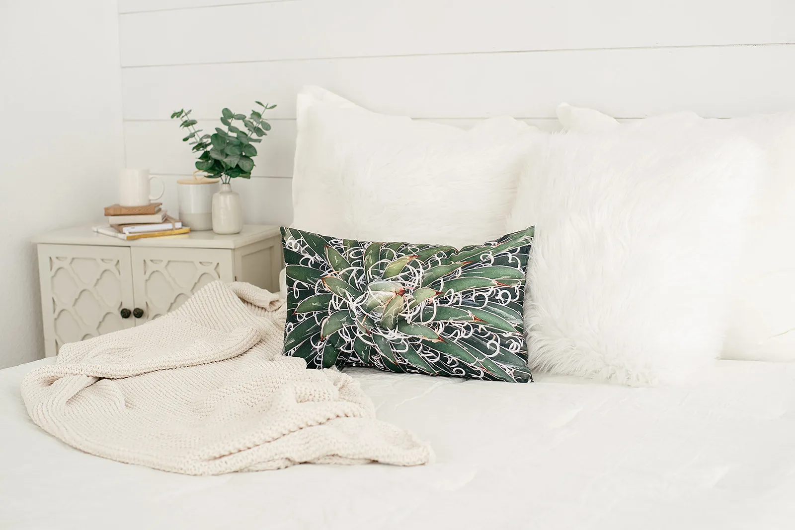 Durango Agave Lumbar Linen Pillow, College Student Gift, Mother's Day Gift, Christmas Gift