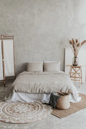 Duvet Cover and Pillowcases Set - Natural
