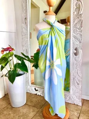 ECO BAMBOO PAREO - TIARE Ice Blue - TALL SIZE