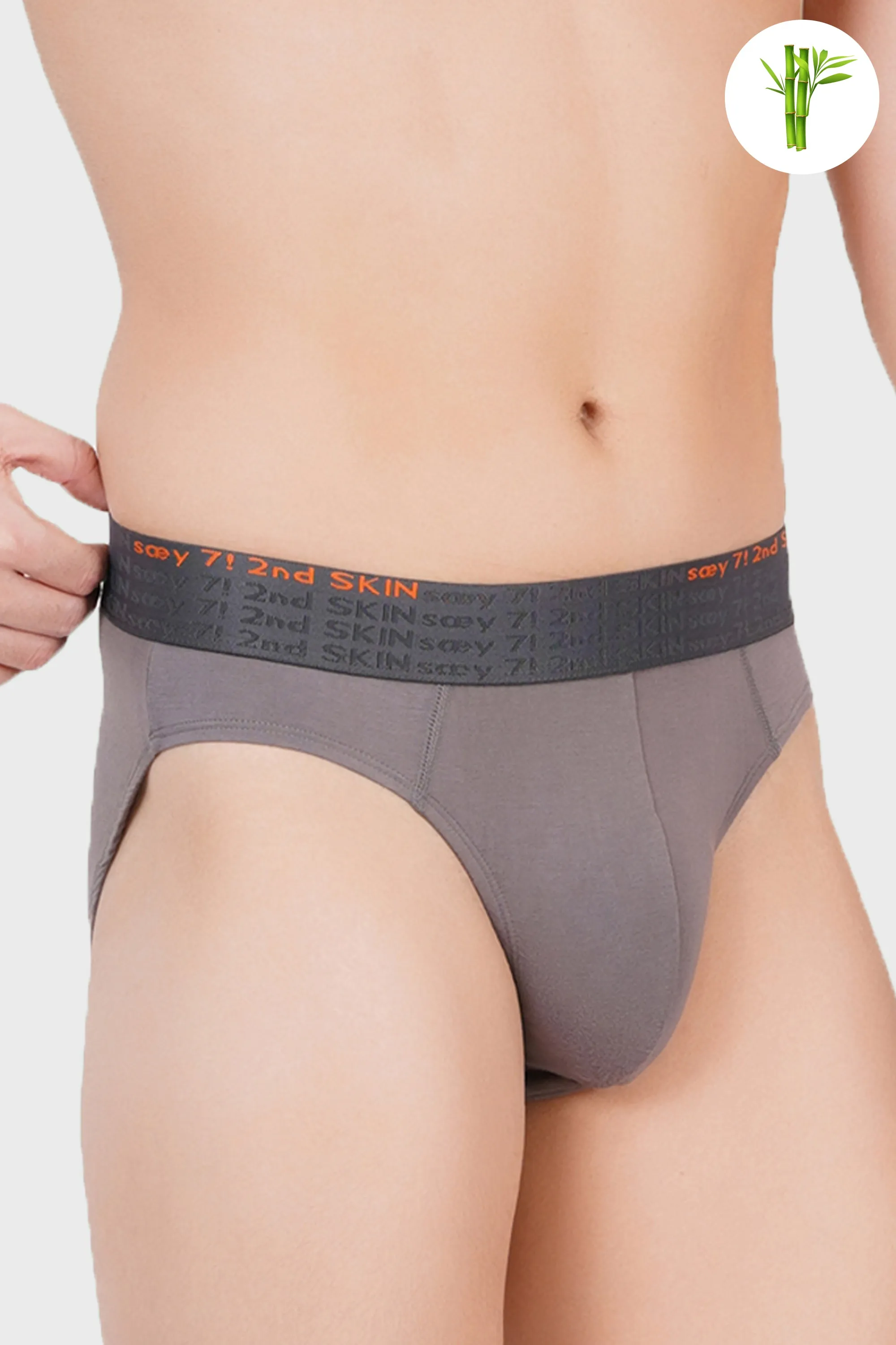 Eco Friendly Micro Bamboo Brief - Wild Grey
