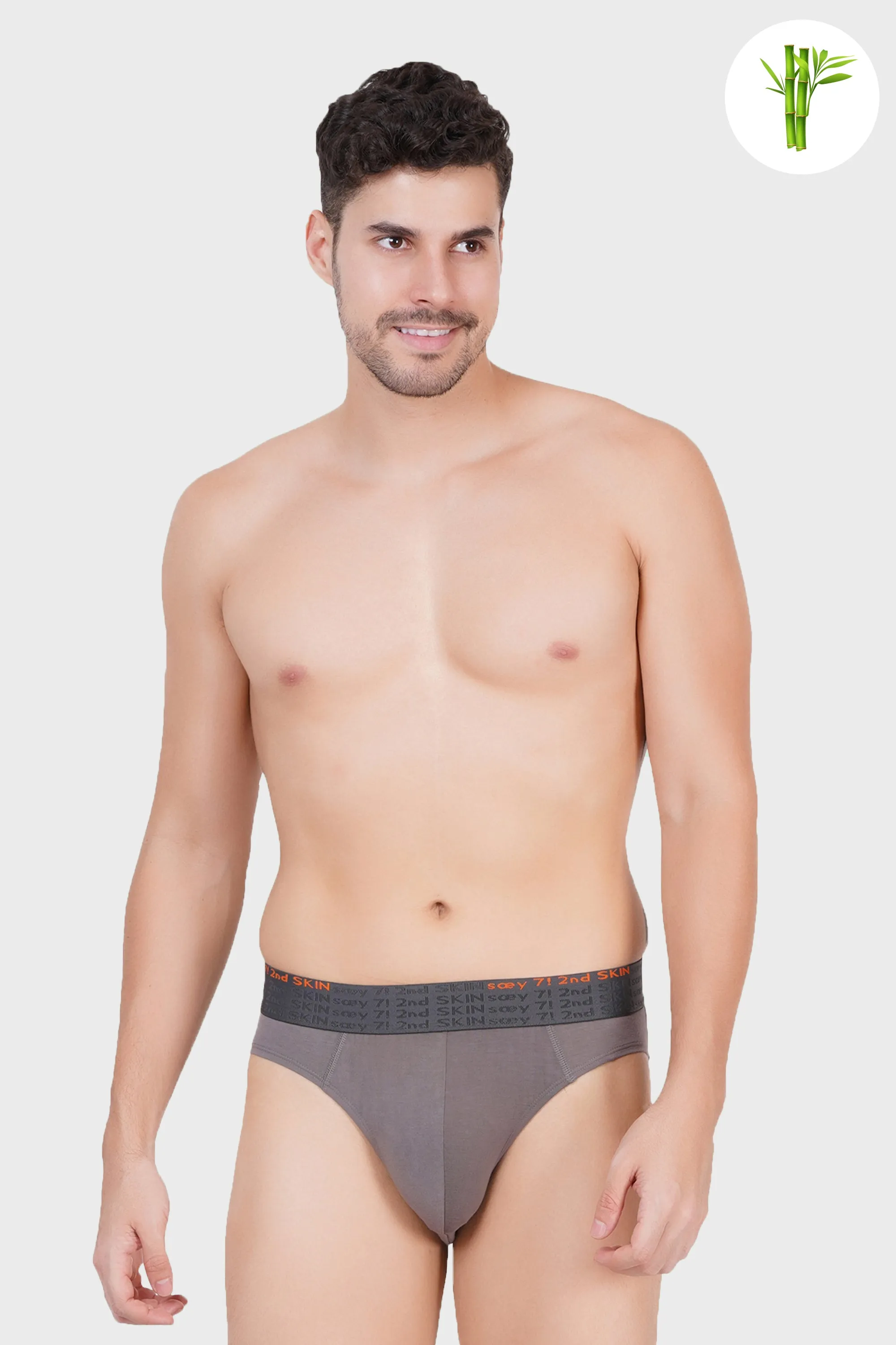 Eco Friendly Micro Bamboo Brief - Wild Grey