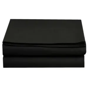 Egyptian Cotton 400 Thread Count Flat Sheet Black