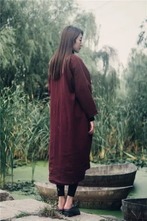 Embroidered Oversized Cotton-Linen Tunic