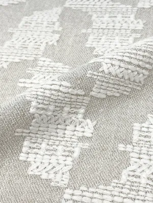 Embroidery Texture Modern Pattern Blend sheer Linen Fabric By The Yard/CL1131