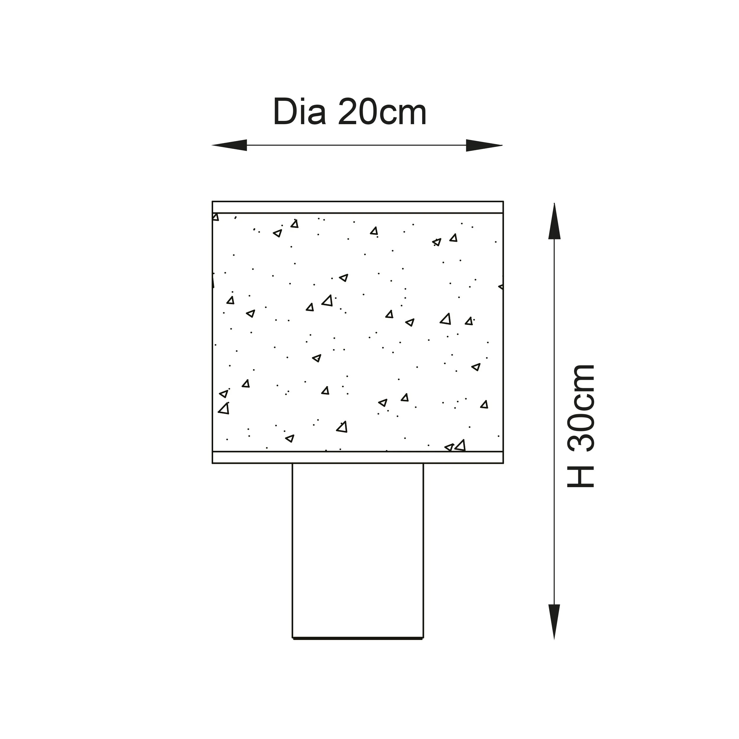 Endon 101680 Durban 1lt Table Natural eucalyptus wood & natural linen 10W LED E27 (Required)