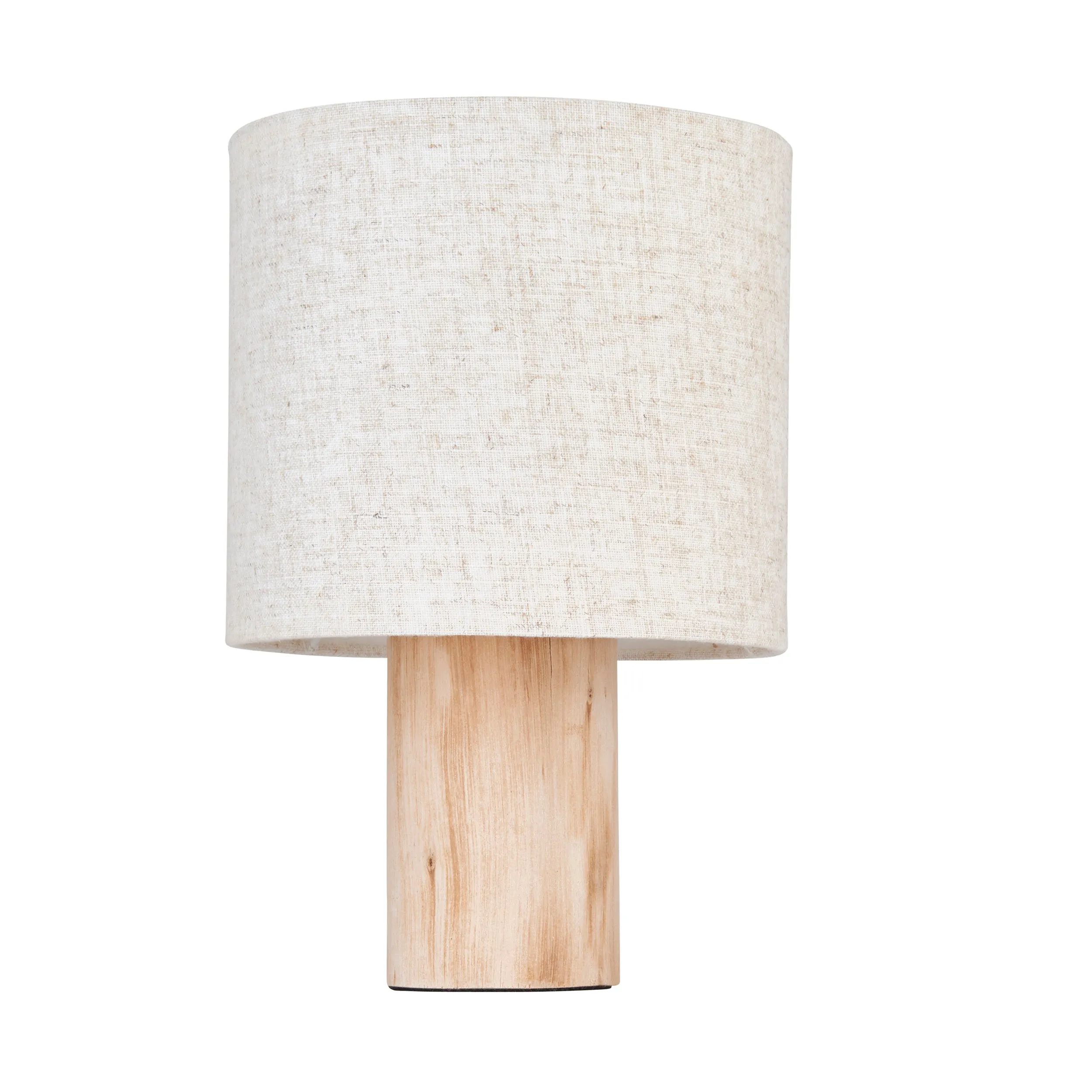 Endon 101680 Durban 1lt Table Natural eucalyptus wood & natural linen 10W LED E27 (Required)