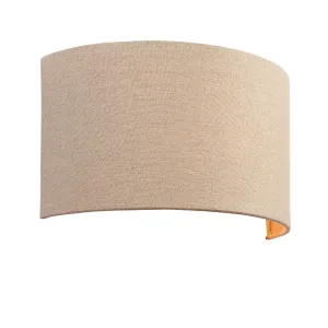 Endon 70335 Obi 1lt Wall Natural linen 40W E27 GLS (Required)