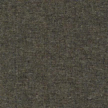 Essex yarn dyed metallic linen - black