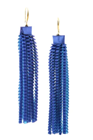 Essilp Blue Silk Earrings