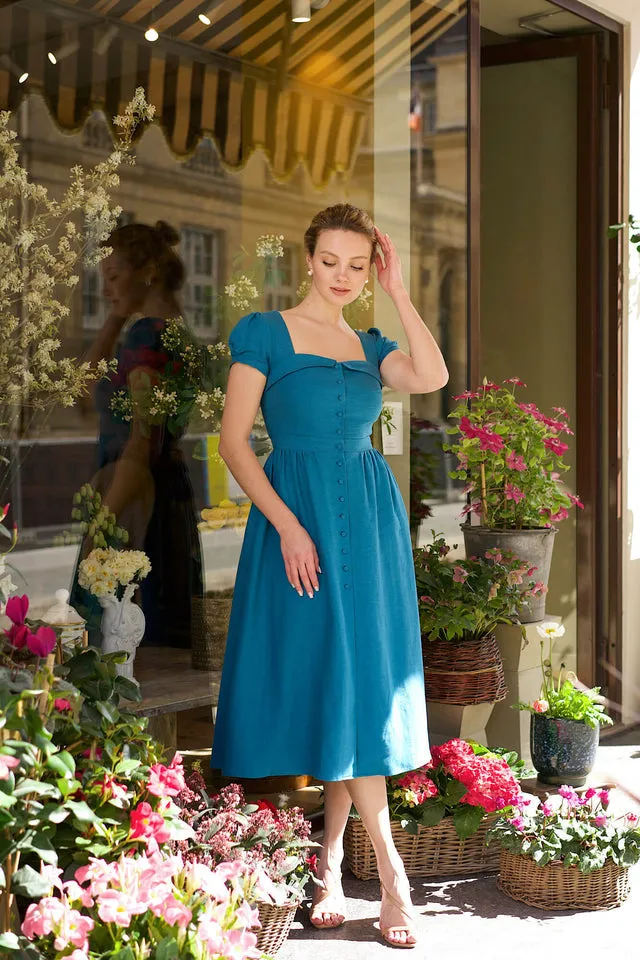 Estelle Midi Button Down Dress