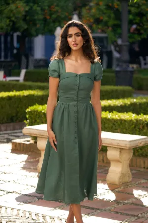Estelle Midi Button Down Dress