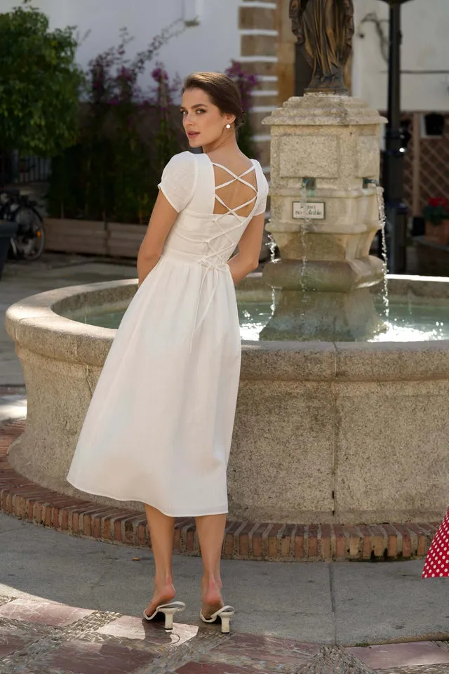 Estelle Midi Button Down Dress