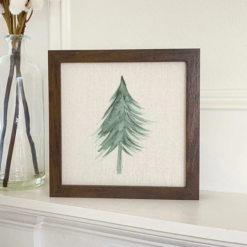 Evergreen Tree - Framed Sign