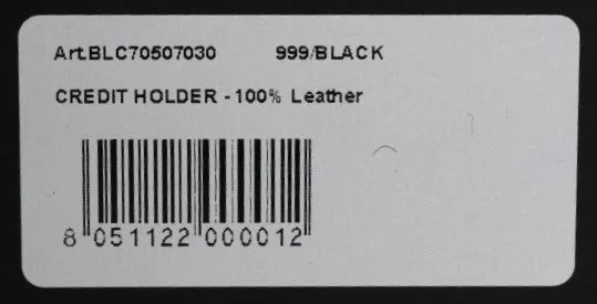 Exquisite Black Leather Men's Wallet
