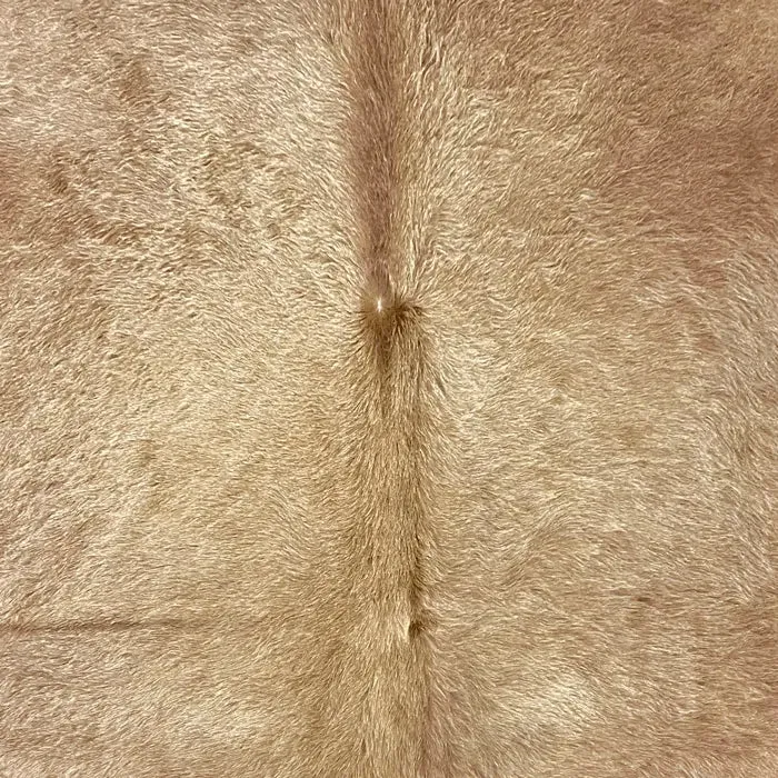 Extra Large Beige Cowhide Rug Size 7 x 7.6 ft---5062