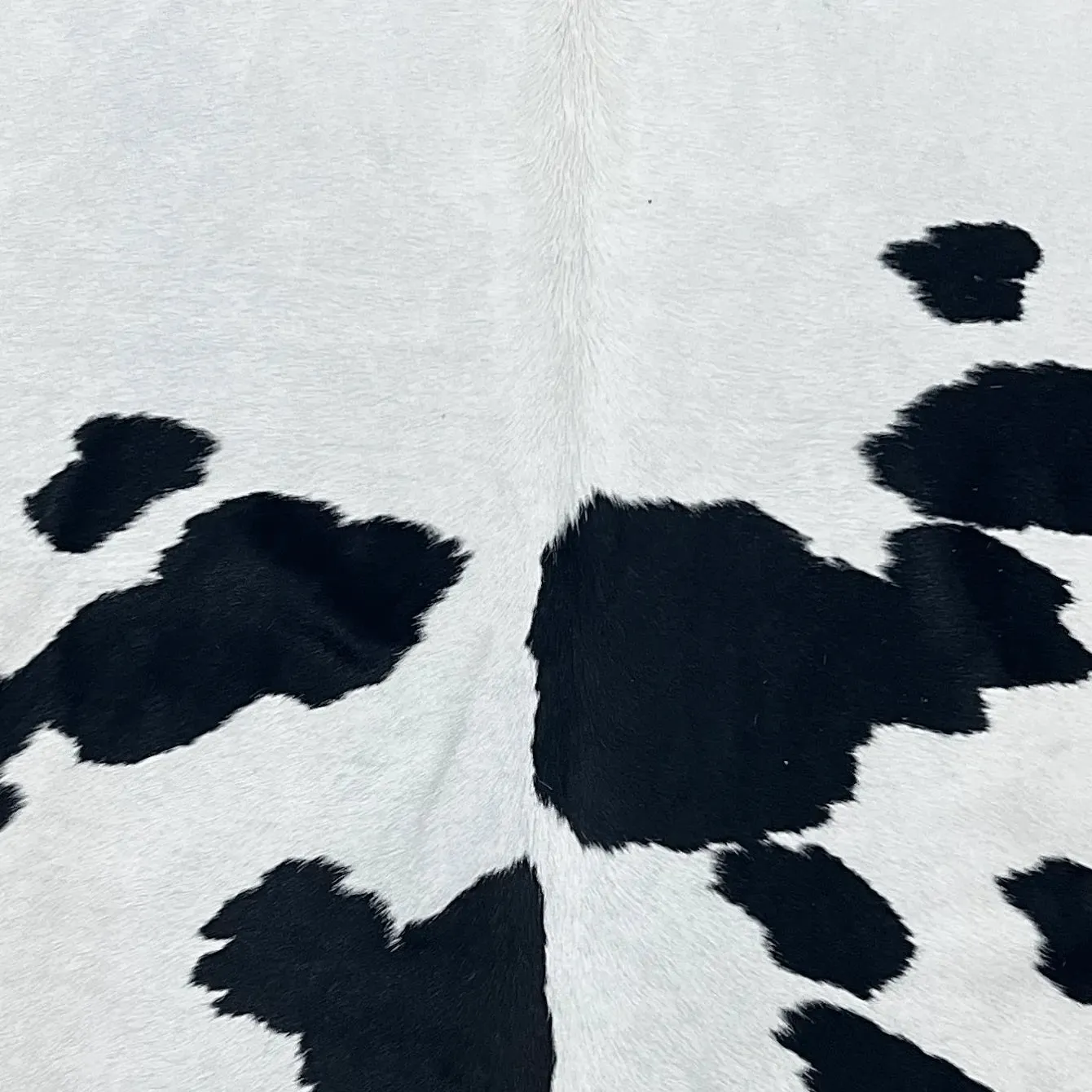 Extra Large Black and White Cowhide Rug Size 6.4 x 8.4 ft---5035