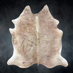 Extra Large Brown Cowhide Rug Size 5.7 x 7.4 ft---5077