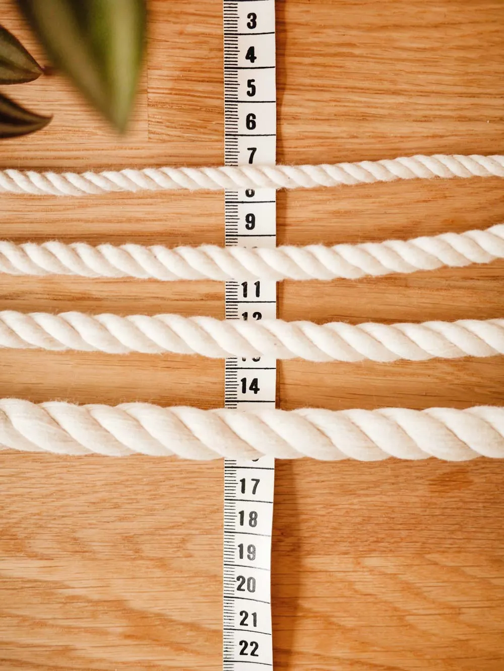 Extra thick natural cotton rope, by the meter