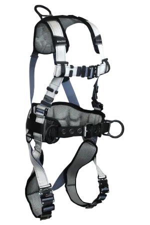 FallTech 7089BQ FlowTech LTE® 3D Construction Belted Full Body Harness, Locking Quick Connect Adjustment (each)