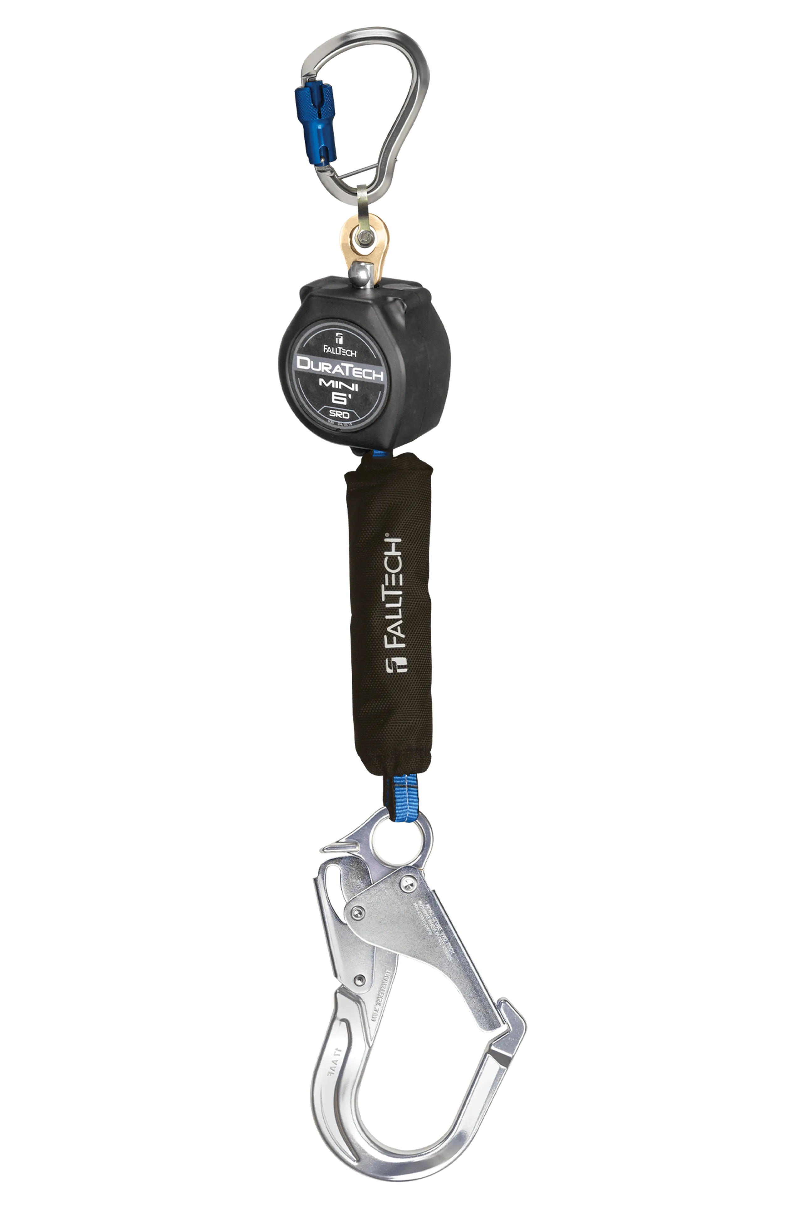 FallTech 72706SG5 6' Mini Personal SRL with Aluminum Rebar Hook, Includes Aluminum Dorsal Connecting Carabiner (each)