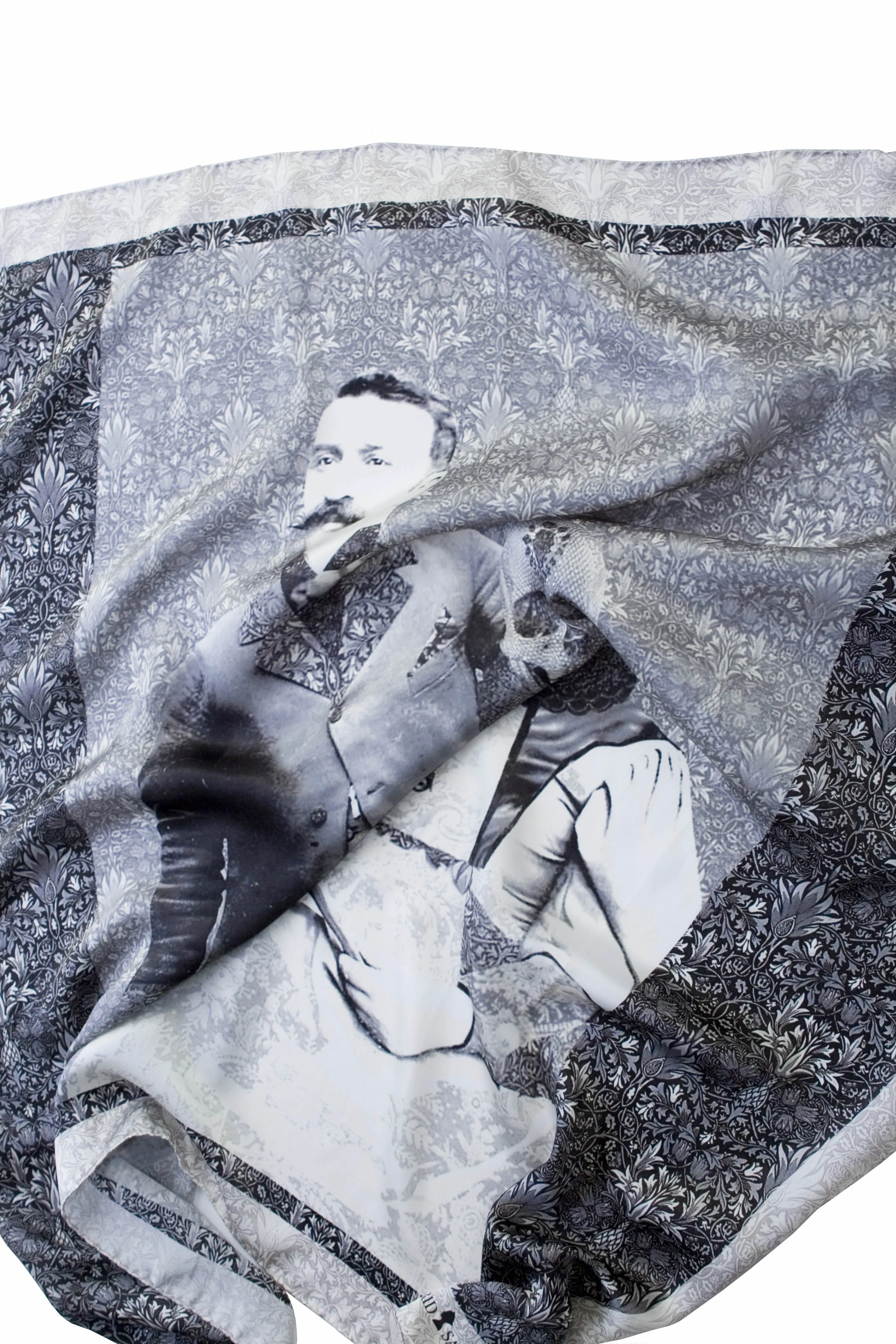 Familly Silk Satin Scarf