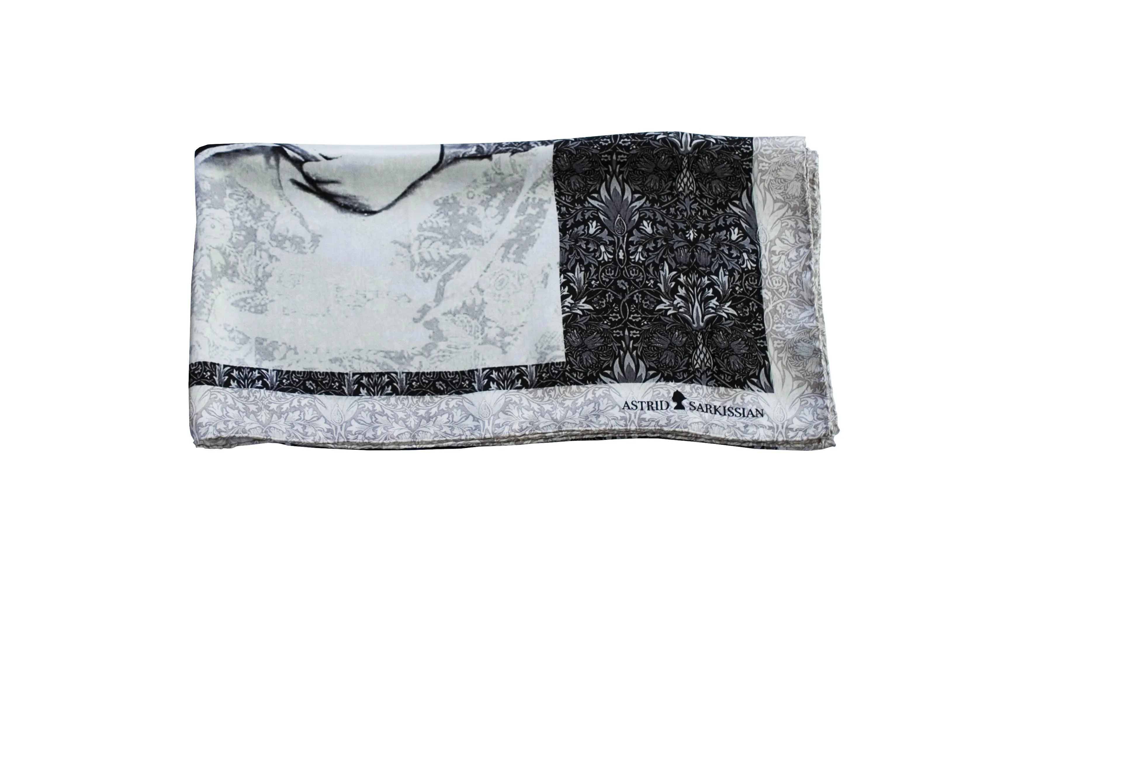 Familly Silk Satin Scarf