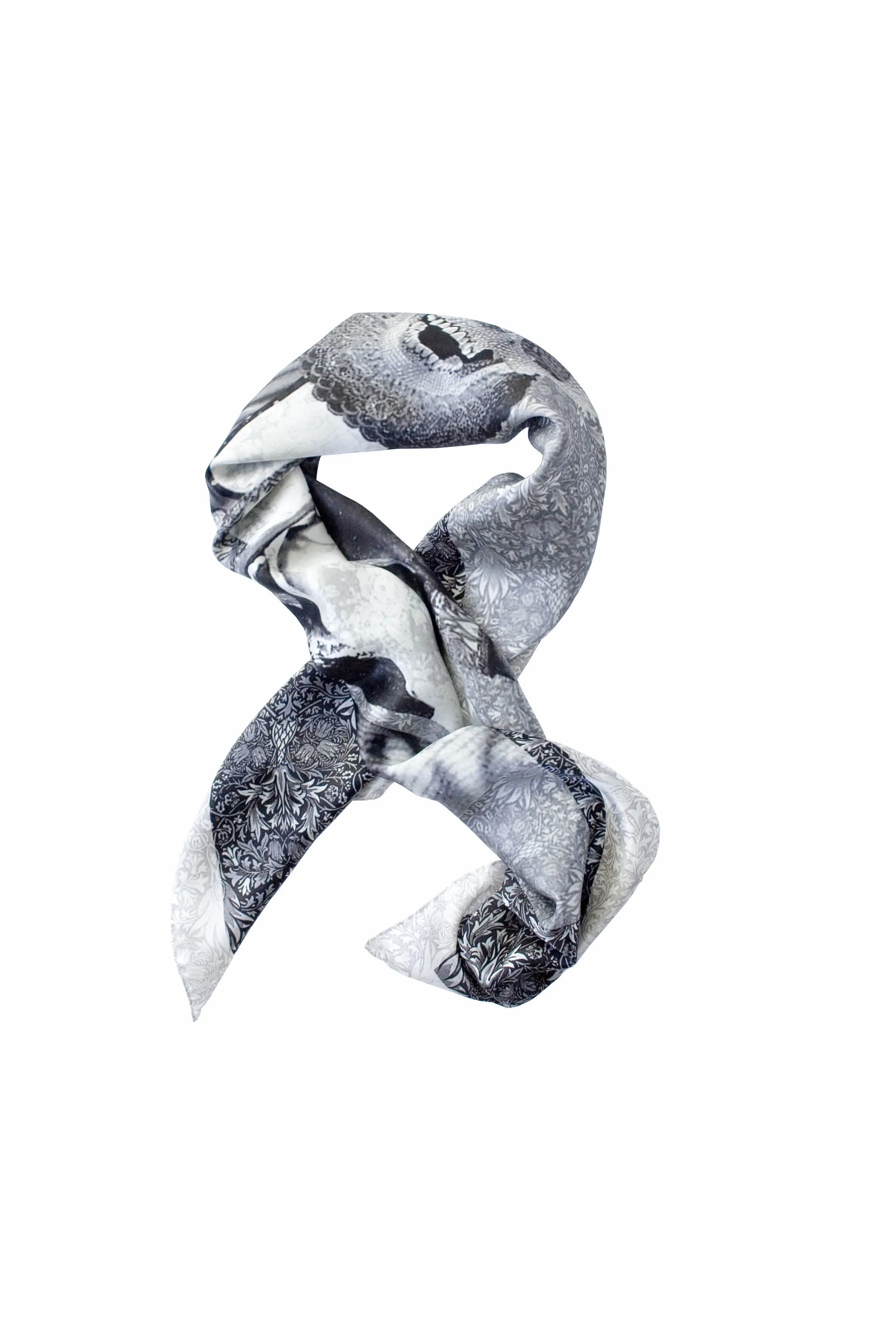 Familly Silk Satin Scarf