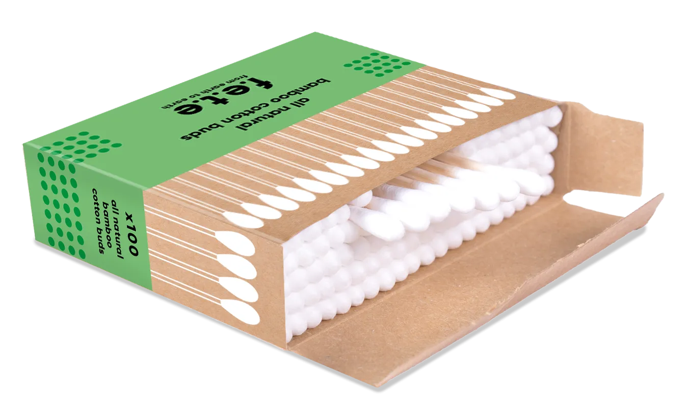 F.E.T.E All Natural Bamboo Cotton Buds 100's