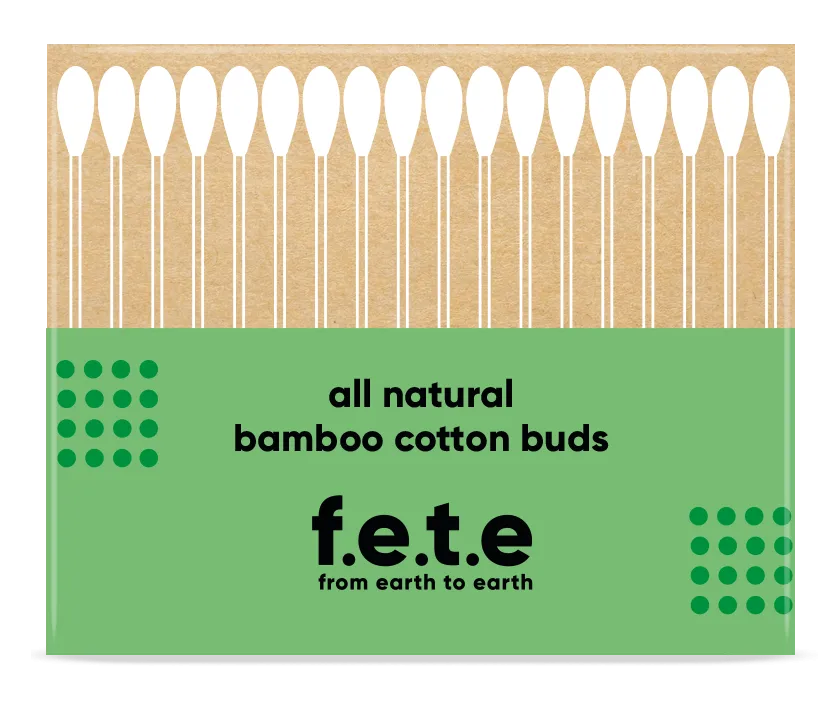 F.E.T.E All Natural Bamboo Cotton Buds 100's