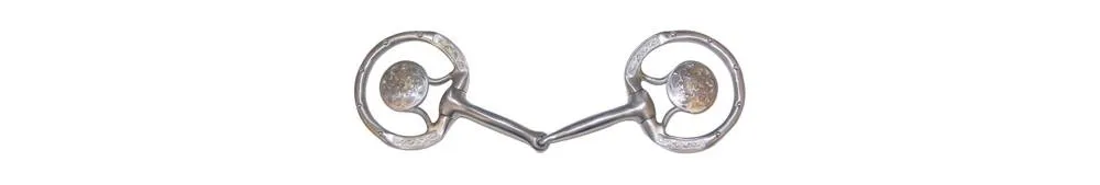 FG Collection by Metalab Stainless Steel Brushed Eggbutt Show Snaffle Bit