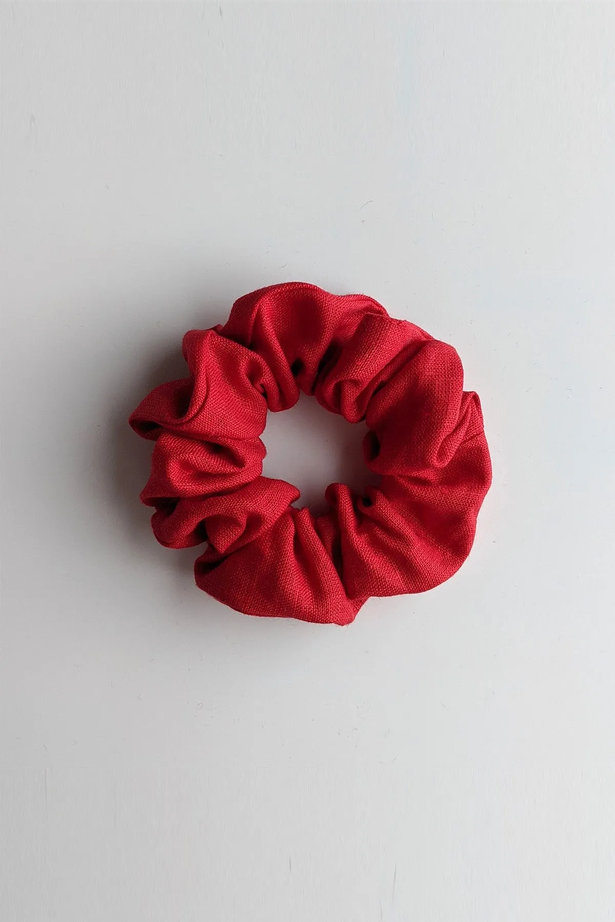 First Campaign SS20 Linen Scrunchie (Poppy)