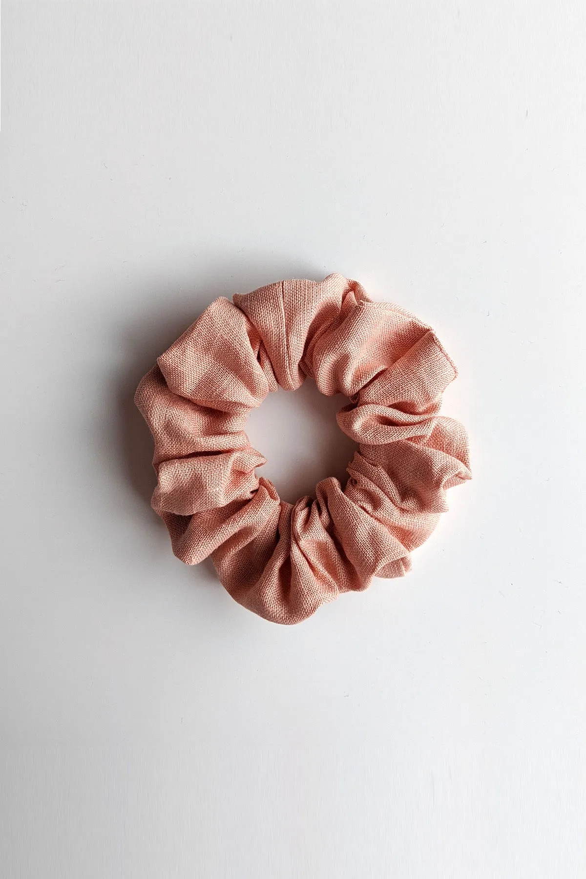 First Campaign SS20 Linen Scrunchie (Seashell)