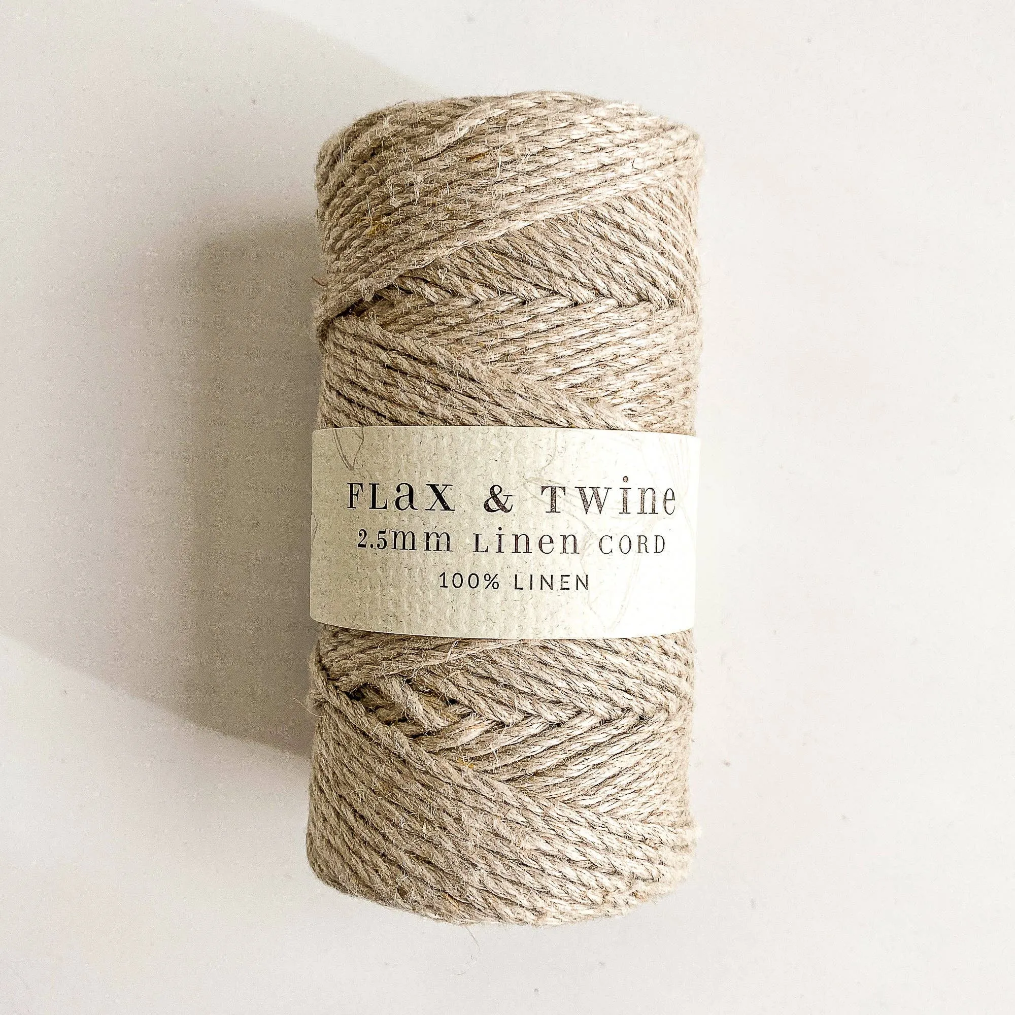 Flax & Twine Linen Cord: 2mm
