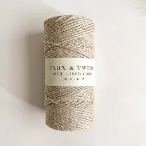 Flax & Twine Linen Cord: 2mm