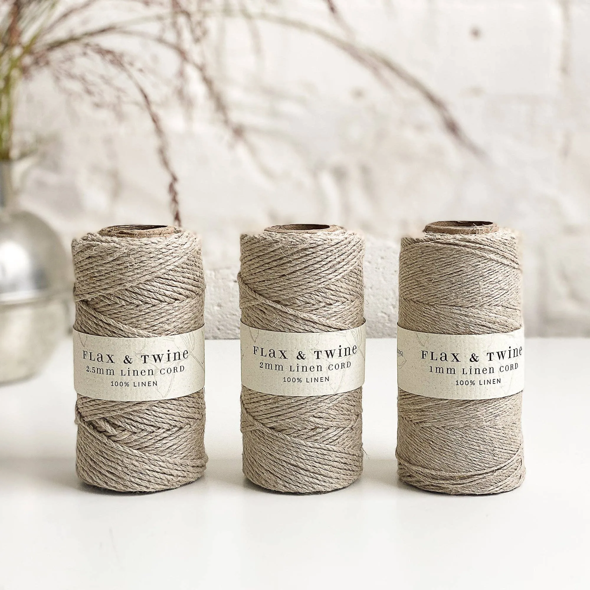 Flax & Twine Linen Cord: 2mm