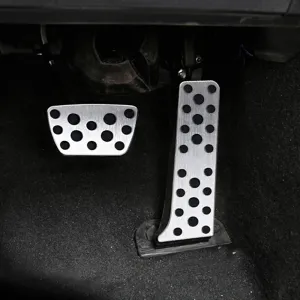 For Toyota Camry 2018 2019 AT Accessories Aluminum alloy Car Accelerator Gas Pedal Brake Pedal Cover Case