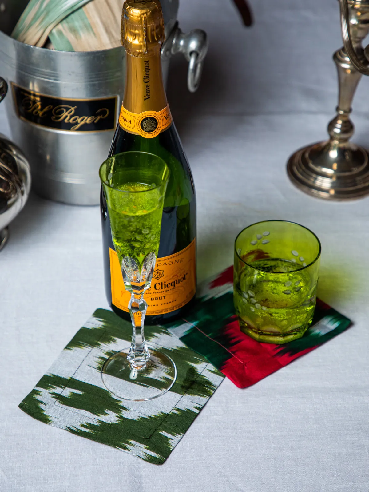 Forest Ikat Cocktail Napkin Set