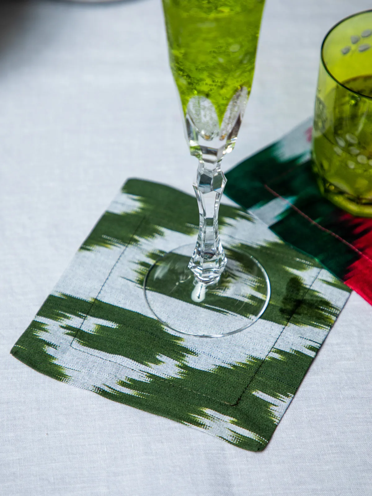 Forest Ikat Cocktail Napkin Set
